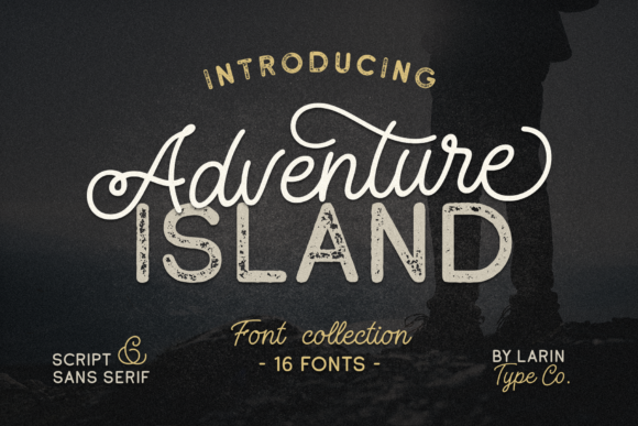 Adventure Island: A Dynamic Font Duo for Creative Design