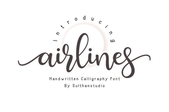 Airlines Typography: Elevating Modern Design with Elegant Script