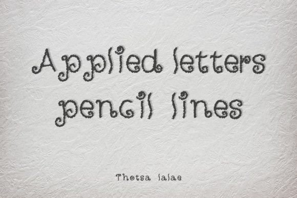 Applied Letters: A Handcrafted Typeface for Vintage Charm