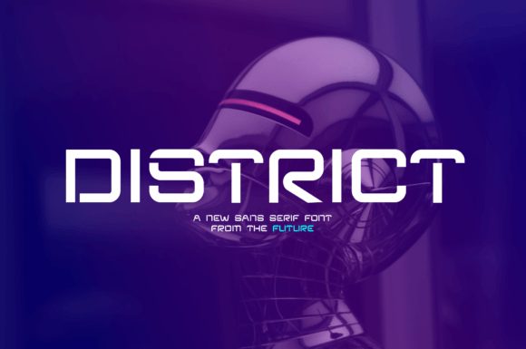 District: The Futuristic Typeface for Modern Design