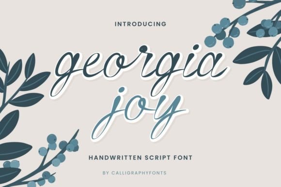 Georgia Joy: A Script Font for Authentic Branding