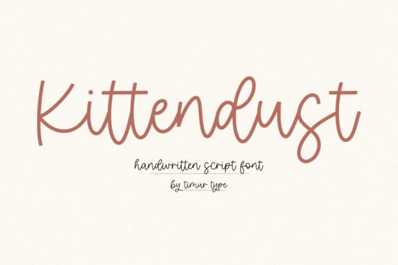 Kittendust: A Fresh Take on Elegant Handwritten Typography
