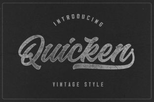 Quicken Font: Vintage Charm for Modern Design