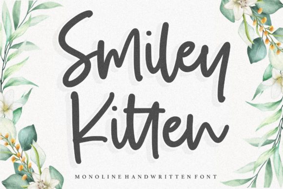 Smiley Kitten: A Handwritten Font for Authentic Design