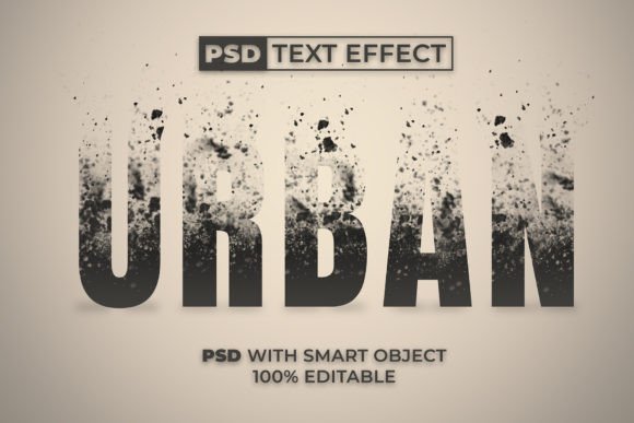 Urban Text Effect Dispersion Style: Modern Design Impact